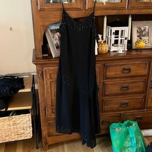 Dress barn black maxi dress with sequins